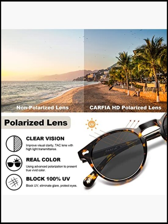 Italian Acetate Frame Polarized Sunglasses UV400 Protection Anti Glare main image 6
